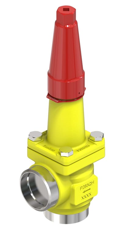 Danfoss SVA-S 50 angleway shut-off valve, 50 mm (2 in) butt weld, steel, 65 bar
