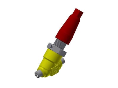 Danfoss SVA-S 6 shut-off (stop) valve, straightway, 6 mm (1/4 in), butt weld to ASME B 36.10M Schedule 80, steel, 65 bar, Kv 2 M3/h