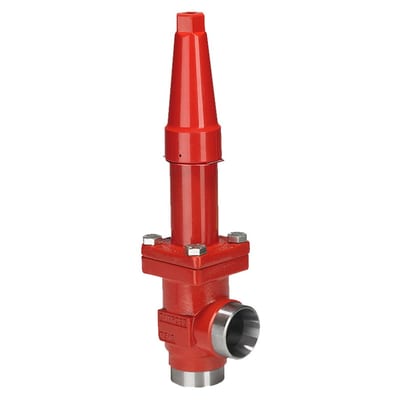 Danfoss SVA-L 15 angleway shut-off valve, 15 mm (1/2 in) socket weld, steel, 52 bar