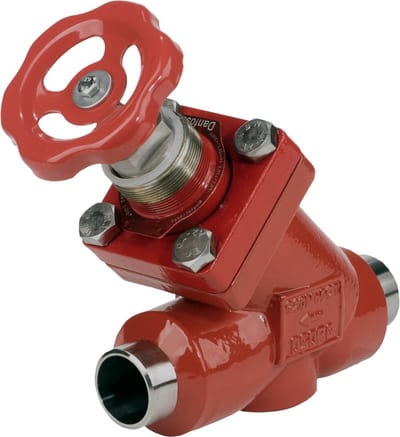 Danfoss SVA-S 25 straightway shut-off valve, 25 mm (1 in) npt screwed, steel, 52 bar