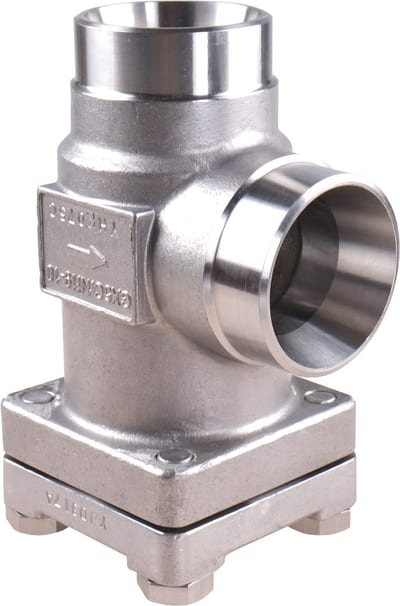 Danfoss FIA SS 32 angleway strainer housing, 32 mm (1 1/4 in) butt weld EN 10220, stainless steel, 52 bar