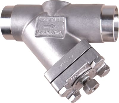 Danfoss FIA SS 40 straightway strainer, cover, 40 mm (1 1/2 in) butt weld EN 10220, stainless steel, 52 bar