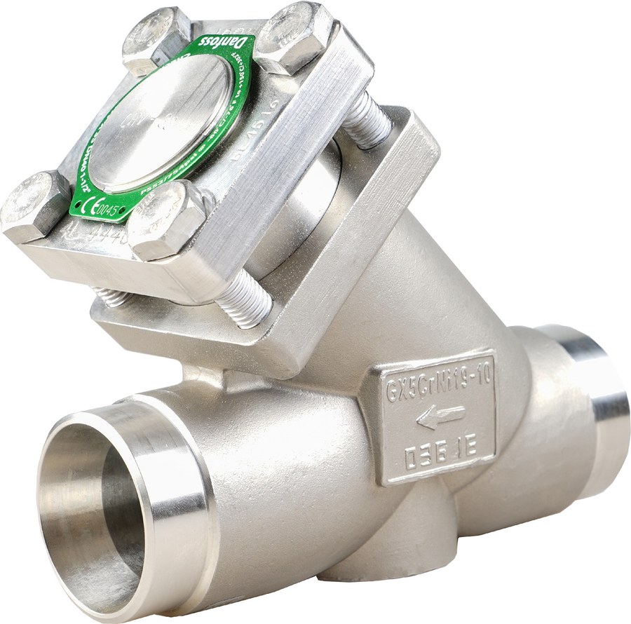 Danfoss CHV-X SS 25 straightway check valve, 25 mm (1 in) butt weld EN 10220, stainless steel, 52 bar (code 148B5680)