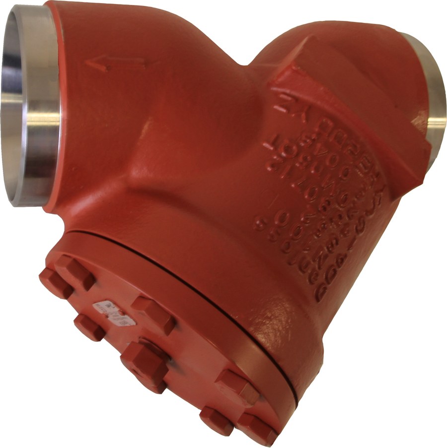 Danfoss FIA 200 straightway strainer housing, 200 mm (8 in) butt weld ASME B 36.10M Schedule 40, steel, 52 bar (code 148B6305)