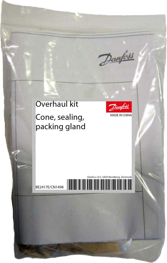 Danfoss SVL Flexline overhaul kit (cone, sealing, spindle, packing gland) for SVA 200, spare part (code 148B6472)