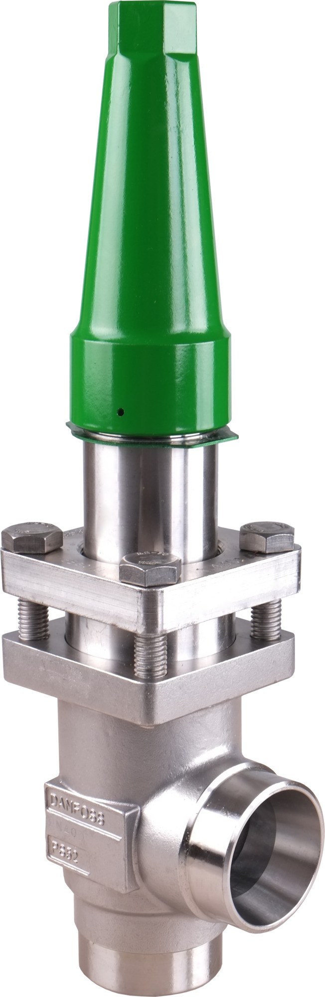 Danfoss SCA-X SS 25 angleway check and stop valve, 25 mm (1 in) butt weld ASME B 36.19M Schedule 40, stainless steel, 52 bar (code 148B6480)