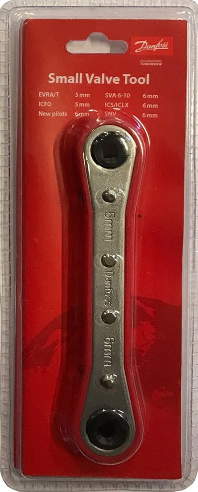 Danfoss hand tool set 5/6 mm for EVRA, SVA 6-10, SNV, ICFO, ICLX, ICS and pilot valve service, 30-Piece pack