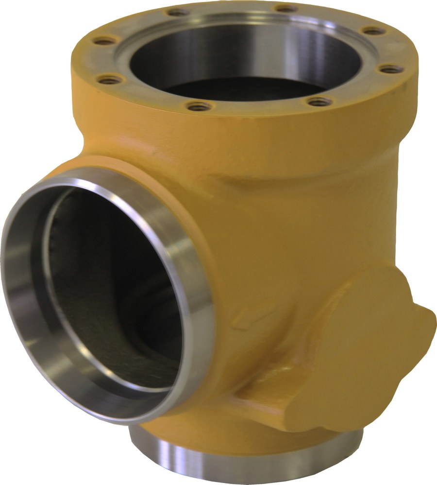 Danfoss SVL 100 multifunction valve body (SVL Flexline), angleway, 100 mm (4 in) butt weld ASME B 36.10M SCHEDULE 40, steel, 65 bar (code 148B6620)