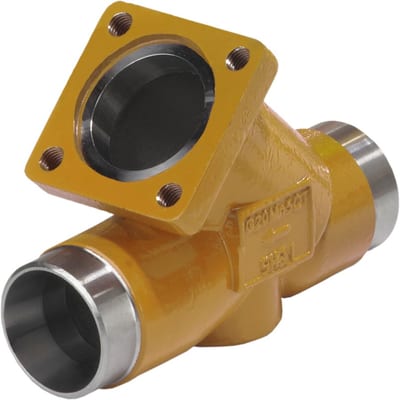 Danfoss SVL 65 multifunction valve body (SVL Flexline), straightway, 65 mm (2 1/2 in) butt weld EN 10220, steel, 65 bar