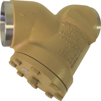 Danfoss FIA 200 straightway strainer housing, 200 mm (8 in) butt weld EN 10220, steel, 65 bar