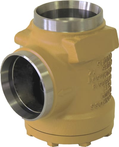 Danfoss FIA 200 angleway strainer housing, 200 mm (8 in) butt weld ASME, steel, 65 bar