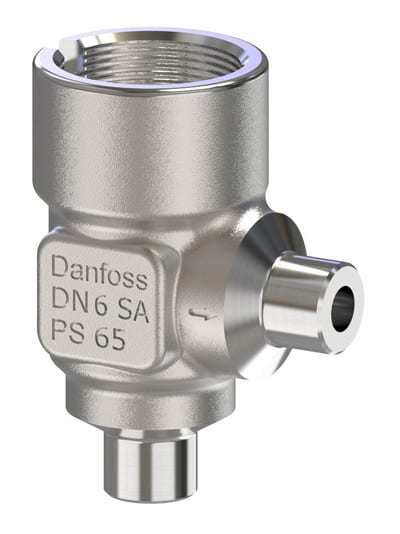 Danfoss SVL Flexline multifunction valve body, SVL 6 angleway solder 1/4 in, 65 bar, steel