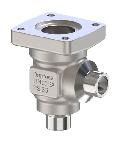 Danfoss SVL Flexline multifunction valve body, SVL 15 angleway solder 5/8 in, 65 bar, steel