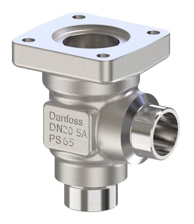 Danfoss SVL Flexline multifunction valve body, SVL 20 angleway solder 7/8 in, 65 bar, steel