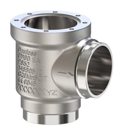 Danfoss SVL Flexline multifunction valve body, SVL 80 angleway solder 3 1/8 in, 65 bar, steel