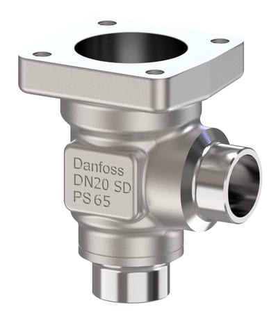 Danfoss SVL Flexline multifunction valve body, SVL 20 angleway solder 22 mm, 65 bar, steel