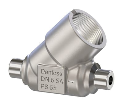 Danfoss SVL Flexline multifunction valve body, SVL 6 straightway solder 1/4 in, 65 bar, steel