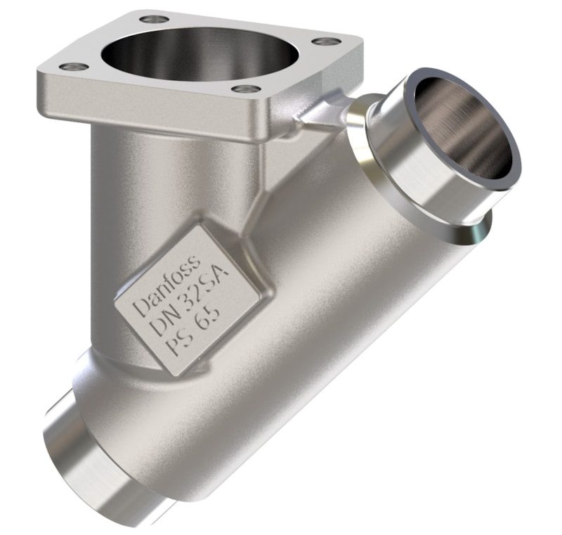 Danfoss SVL Flexline multifunction valve body, SVL 32 straightway solder 1 3/8 in, 65 bar, steel (code 148B6737)