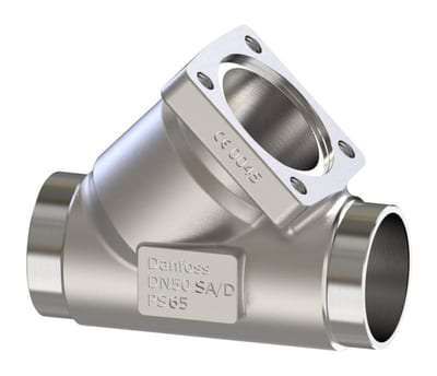 Danfoss SVL Flexline multifunction valve body, SVL 50 straightway solder 54 mm (2 1/8 in), 65 bar, steel