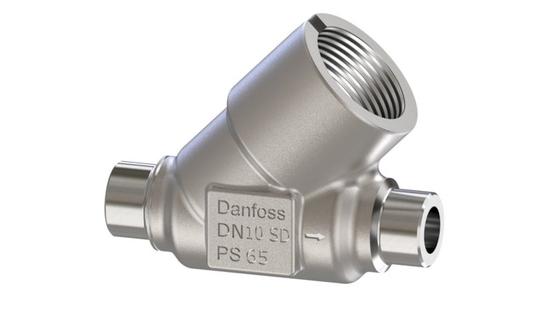 Danfoss SVL Flexline multifunction valve body, SVL 10 straightway solder 10 mm, 65 bar, steel (code 148B6744)