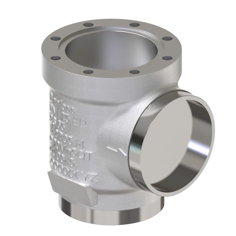Danfoss SVL Flexline multifunction valve body, SVL 125 angleway solder 125 mm (5 in), 65 bar, steel (code 148B6755)