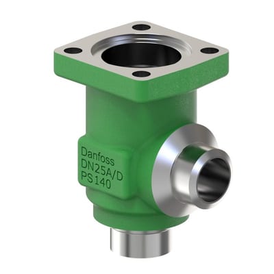 Danfoss SVL-140B 20 multifunction valve body, angleway butt weld 3/4 in, 140 bar CO2, steel