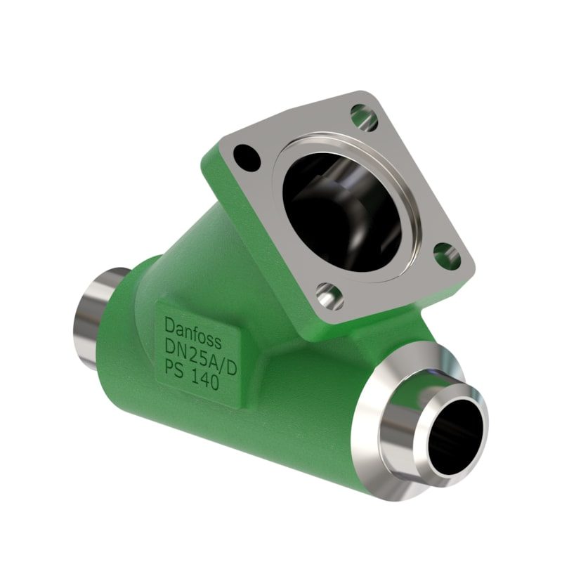 Danfoss SVL-140B 20 multifunction valve body, straightway butt weld 3/4 in, 140 bar CO2, steel (code 148B6866)
