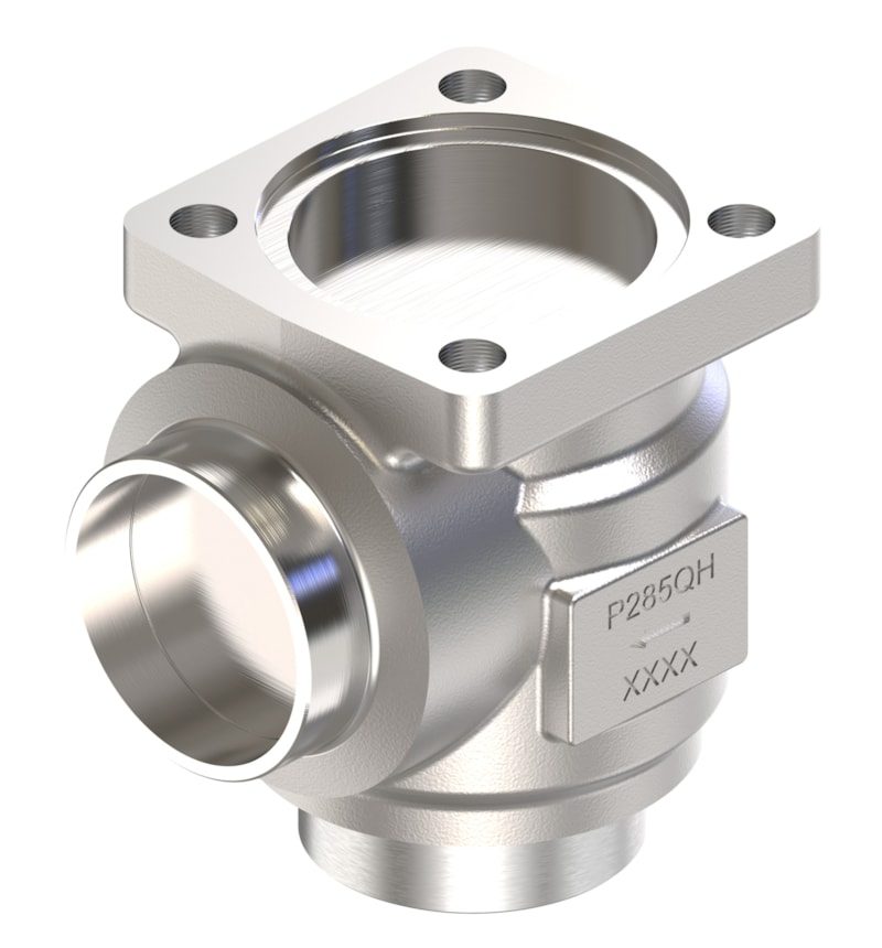 Danfoss SVL-140B 65 multifunction valve body, angleway brazed 64 mm, 140 bar CO2, steel (code 148B6914)