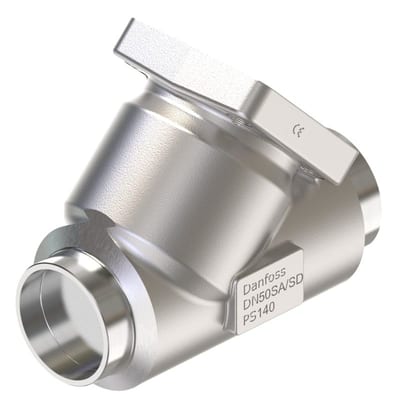Danfoss SVL-140B 65 multifunction valve body, straightway brazed 64 mm, 140 bar CO2, steel