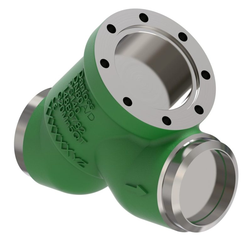 Danfoss SVL-140B 100 multifunction valve body, straightway butt weld 100 mm (4 in), 140 bar CO2, steel (code 148B6919)