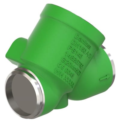 Danfoss SVL-140B 150 multifunction valve body, straightway butt weld 150 mm (6 in), 140 bar CO2, steel