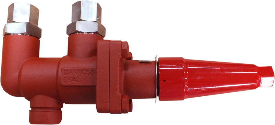 Danfoss DSV 1 change-over (double stop) valve, Weld branch inlet x G-type, 3/4 in, for 2 x SFA 15 safety valves (code 148F3005)