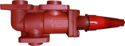 Danfoss DSV 2 change-over (double stop) valve, Weld flange inlet x G-type, 1 1/4 in, for 2 x SFV 25 safety valves