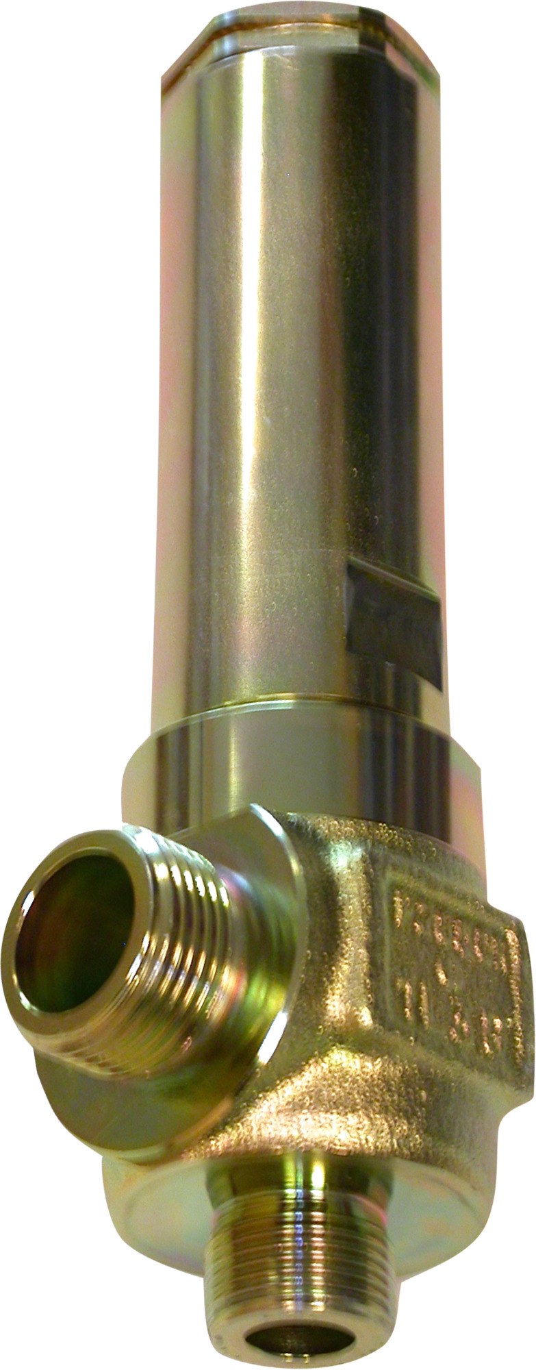 Danfoss SFA 15 safety relief valve, G 1/2 in x 3/4 in, set pressure 12 bar (174 psig), Danfoss pressure certificate (code 148F3212)