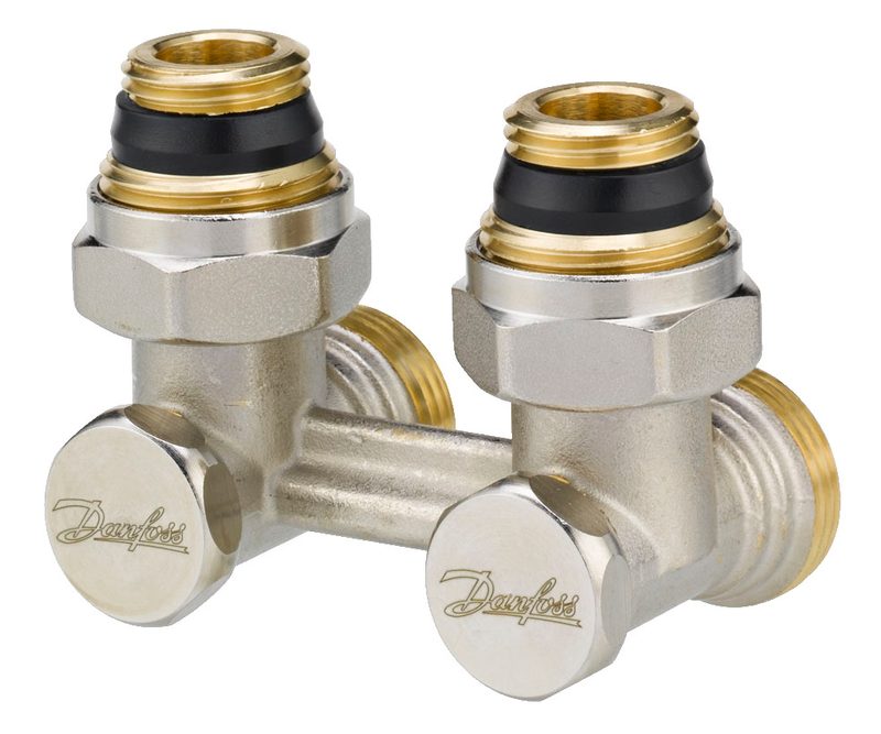 Danfoss RLV-KS DN 15 angle H-piece radiator valve, manual shut-off (003L0222)