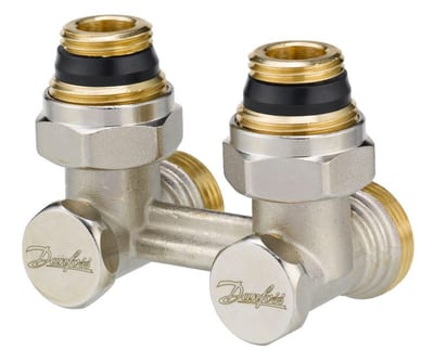 Danfoss RLV-KS DN 15 angle H-piece radiator valve, manual shut-off