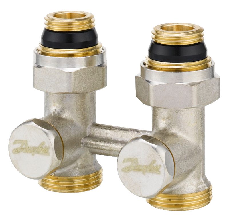 Danfoss RLV-KS DN 15 straight H-piece radiator valve, manual shut-off (003L0220)