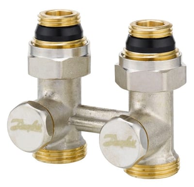 Danfoss RLV-KS DN 15 straight H-piece radiator valve, manual shut-off