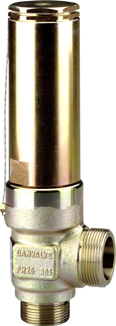 Danfoss SFV 25 safety relief valve, G thread, set pressure 12 bar (174 psig), TÜV cert