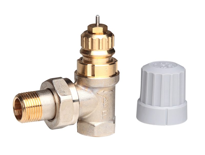Danfoss RA-FN DN 10 angle radiator valve, fixed capacity (no presetting), dimension standard F (013G0001)