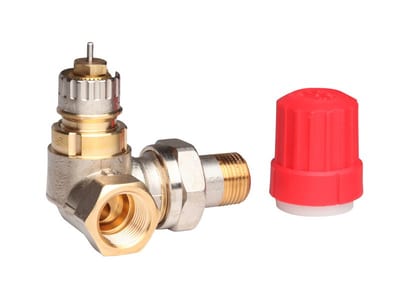 Danfoss RA-N DN 10 double-angle (left) radiator valve, normal flow with presetting, dimension standard Other permitted
