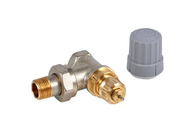 Danfoss RA-FN DN 10 angle radiator valve, fixed capacity (no presetting), dimension standard D