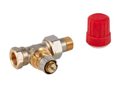 Danfoss RA-N DN 10 straight radiator valve, normal flow with presetting, dimension standard S