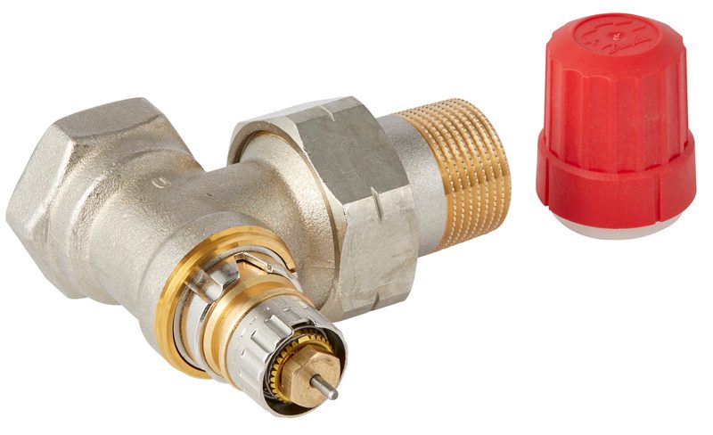 Danfoss RA-N DN 20 angle radiator valve, normal flow with presetting, dimension standard S (013G0055)