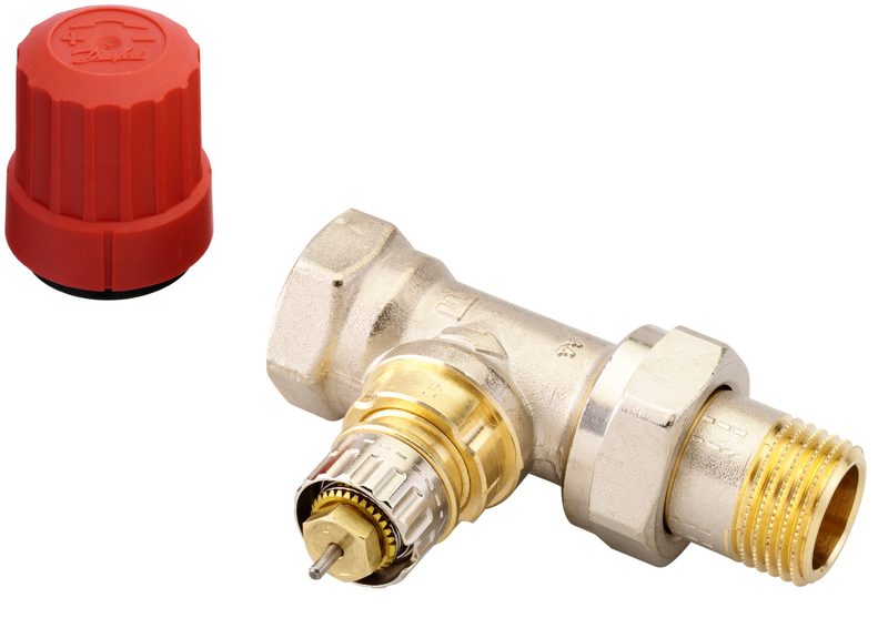 Danfoss RA-N DN 15 straight radiator valve, normal flow with presetting, dimension standard F (013G0014)