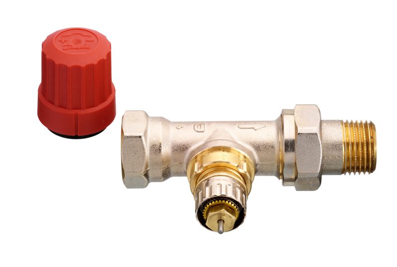 Danfoss RA-N DN 15 straight radiator valve, normal flow with presetting, dimension standard D (013G0034)