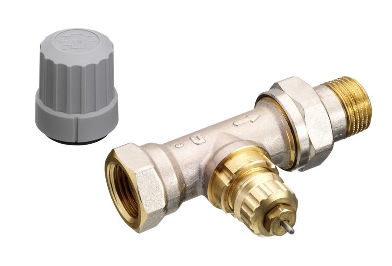 Danfoss RA-FN DN 15 straight radiator valve, fixed capacity (no presetting), dimension standard D (013G0024)