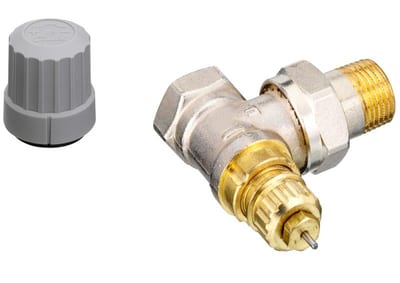Danfoss RA-FN DN 15 angle radiator valve, fixed capacity (no presetting), dimension standard F