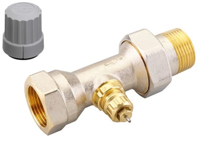 Danfoss RA-FN DN 25 straight radiator valve, fixed capacity (no presetting), dimension standard D