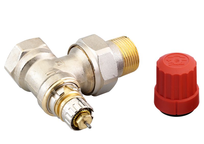 Danfoss RA-N DN 20 angle radiator valve, normal flow with presetting, dimension standard D (013G0035)